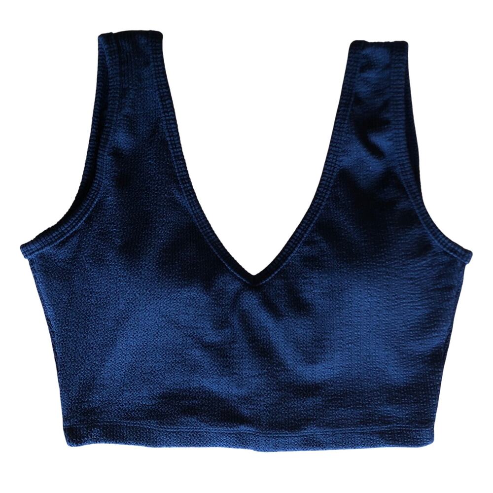 Buffbunny Ribbed Black Sports Bra, Size S